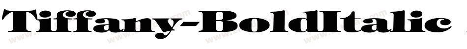 Tiffany-BoldItalic Ex字体转换